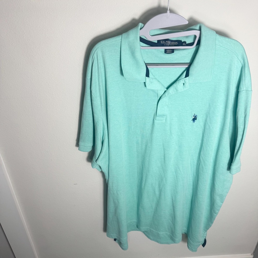 Men's Light Blue Polo Shirt U.S. Polo Assn. XL Big Pony